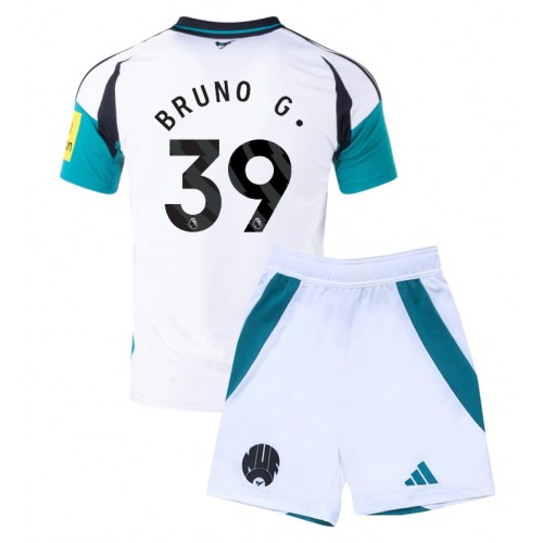 Fotbalové Dres Newcastle United Bruno Guimaraes #39 Dětské Alternativní 2024-25 Krátký Rukáv (+ trenýrky)